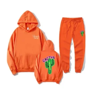 Casual Cactus Jack Sweatpants and Hoodie Set