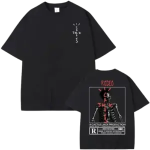 CJ Rodeo Shirt Black Fornt Back