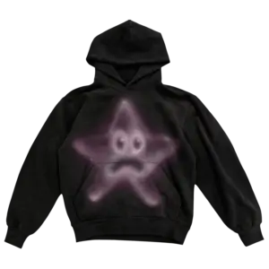 SPONGEBOB PATRICK STAR HOODIE - BLACK FRONT