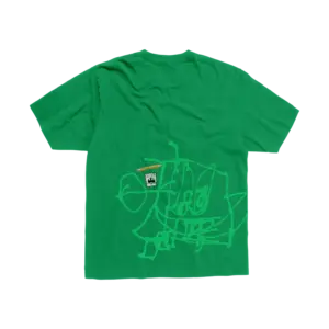TRAVIS SCOTT SPONGEBOB DOODLEBOB TEE - GREEN Back