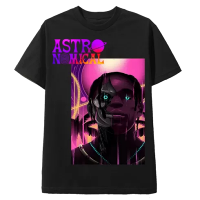 Travis Scot ASTRONOMICAL TRAVIS SKIN TEE SHIRT