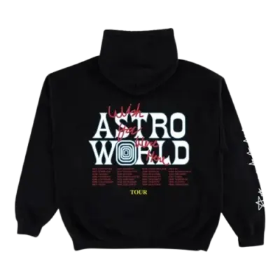 AstroWorld Wish You Were Here Tour Hoodie Black
