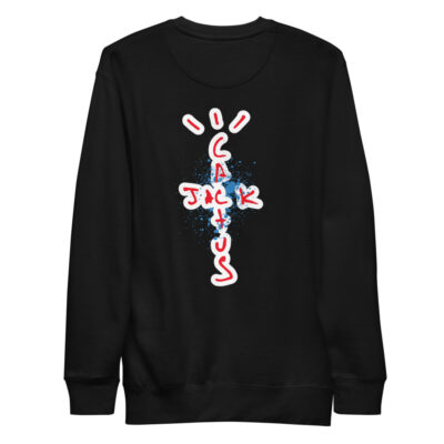 Travs Scott Cactus Jack Colored Logo Unisex Fleece Pullover Sweatshirts