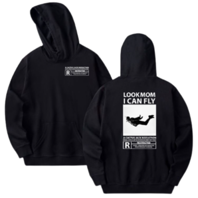 Travis Scot Look Mom I Can Fly Flying Poster Hoodie