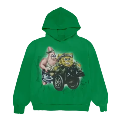 SPONGEBOB FANCY LIFE HOODIE - GREEN