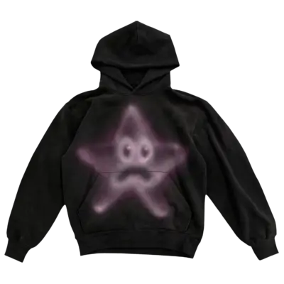 SPONGEBOB PATRICK STAR HOODIE - BLACK