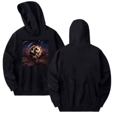 Travis Scot Skull Poster Hoodie