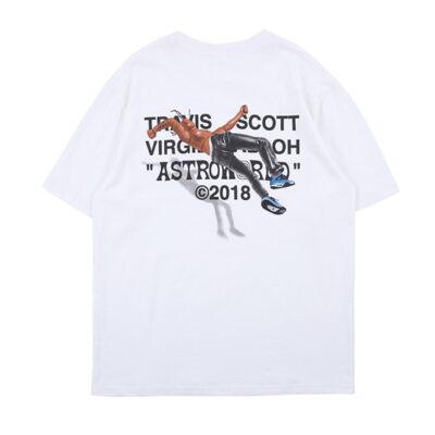 Travis Scotts Graphic Letter Printing T-Shirts